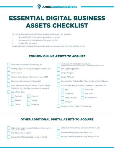 Asset-Checklist